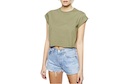 ASOS Cropped Boyfriend T-Shirt with Roll Sleeve