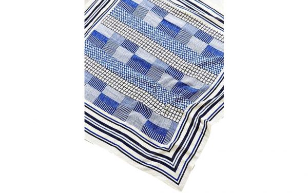 URBAN OUTFITTERS PATCH PRINT OVERSIZED BORDER SQUARE SCARF