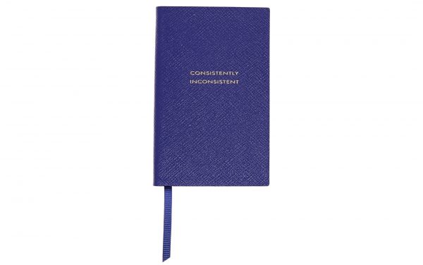 6 Smythson Panama Consistently Inconsistent textured-leather notebook
