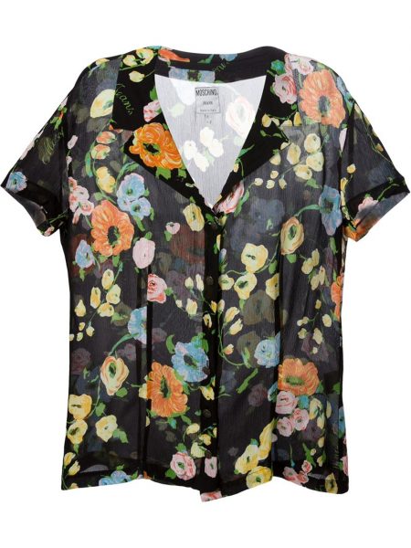 MOSCHINO VINTAGE  floral print shirt
