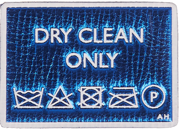 Anya Hindmarch Dry Cleaning Leather Sticker