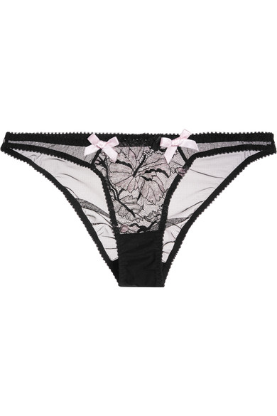 L'Agent by Agent Provocateur MACIE LEAVERS LACE AND TULLE BRIEFS
