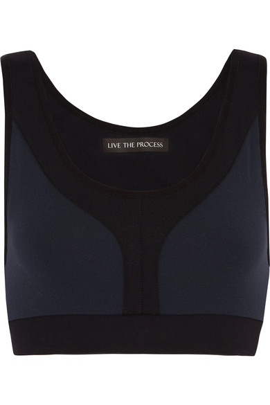 LIVE THE PROCESS Scoop panelled stretch sports bra