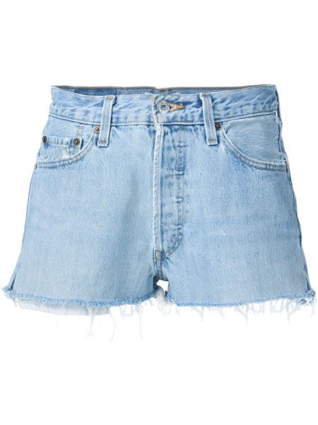 RE/DONE MID-RISE DENIM SHORTS