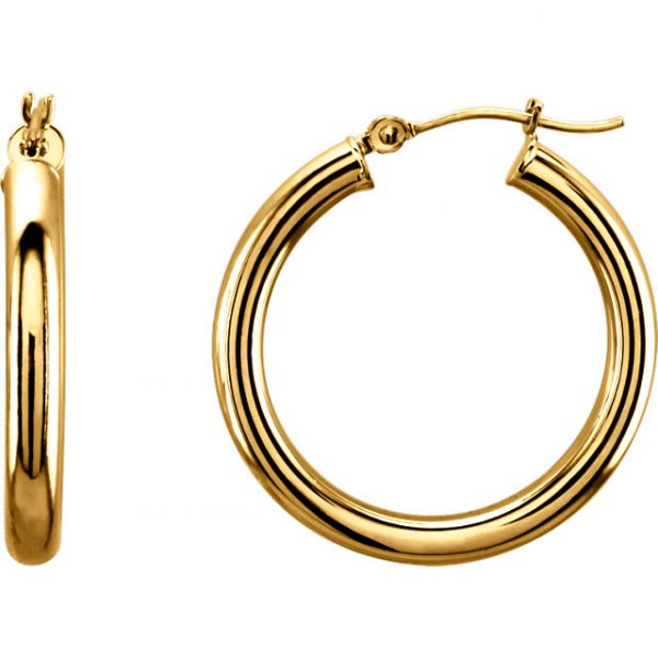 Vada jewelry LARGE GOLD HOOPS