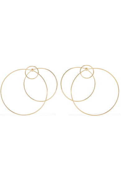 HALO GOLD-PLATED EARRINGS