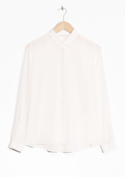 & OTHER STORIES STRAIGHT FIT SILK SHIRT