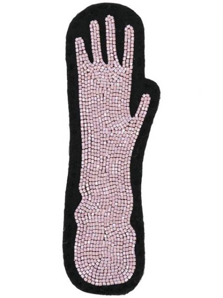 OLYMPIA LE-TAN GLOVE PATCH - PINK & PURPLE