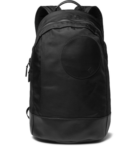 DUNHILL - RADIAL LEATHER-TRIMMED SHELL BACKPACK