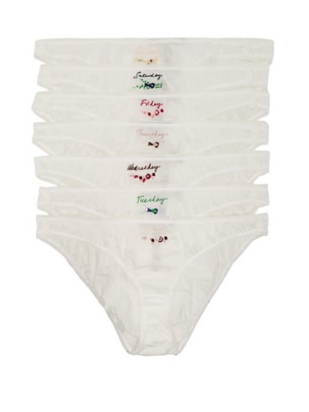 KNICKERS OF THE WEEK SET OF EMBROIDERED BRIEFS | STELLA MCCARTNEY LINGERIE