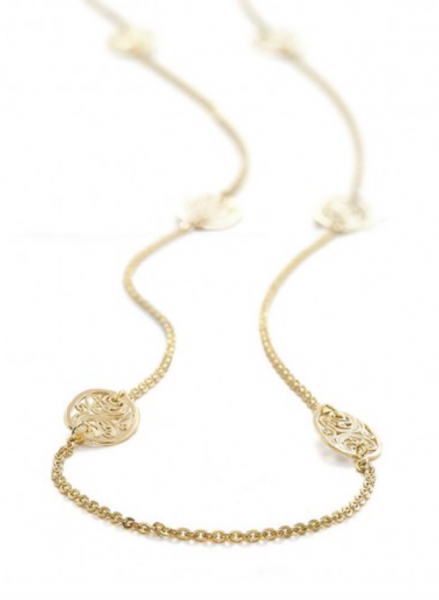 Tulola LACE NECKLACE GOLD DIP