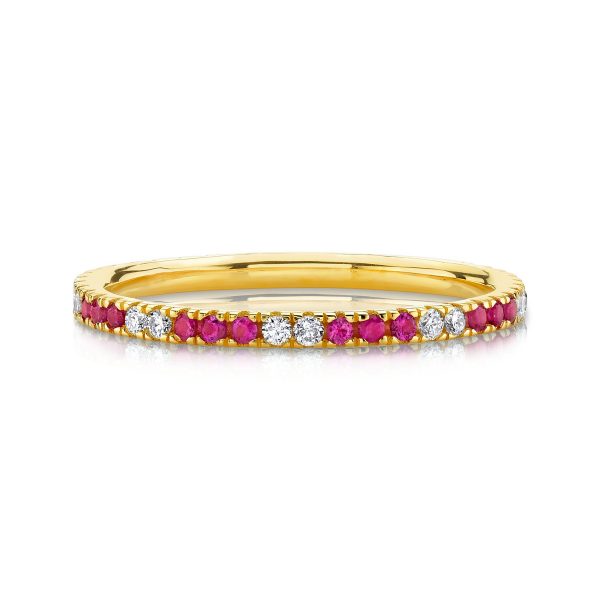 DIAMOND AND RUBY ETERNITY BAND