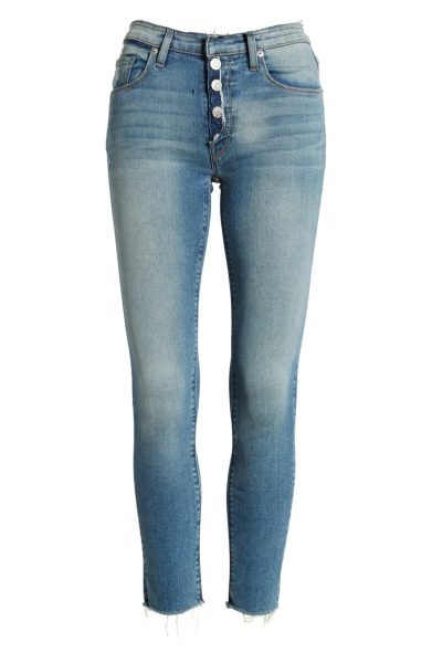 HUDSON JEANS NICO BUTTON FLY ANKLE SKINNY JEANS