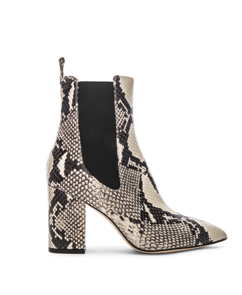 PARIS TEXAS ANKLE BOOT IN NATURAL SNAKE | FWRD