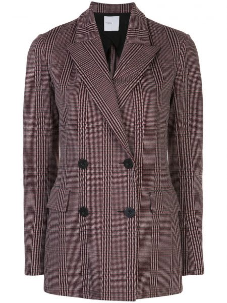 ROSETTA GETTY HOUNDSTOOTH DOUBLE-BREASTED BLAZER