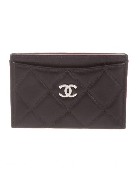 CHANEL Quilted CC Card Holder