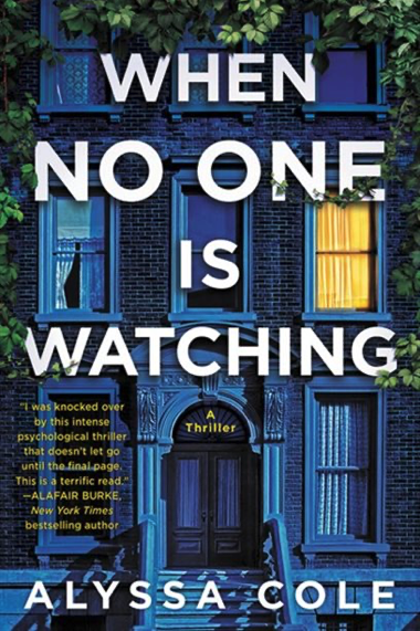 WHEN NO ONE IS WATCHING: A THRILLER BOOK