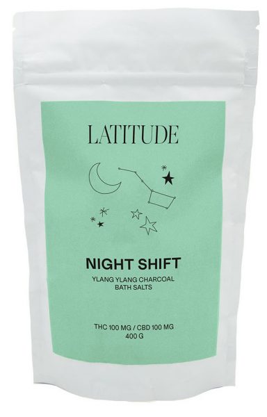 Latitude NIGHT SHIFT YLANG YLANG CHARCOAL BATH SALTS