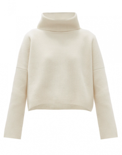ANOTHER TOMORROW ROLL-NECK SWEATER