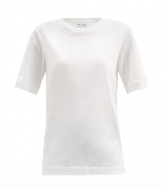 RAEY Crew-neck cotton-blend T-shirt