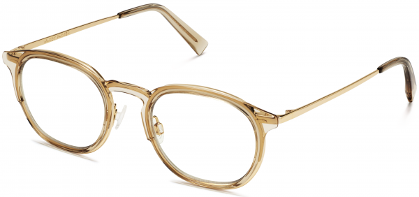 Chloë Sevigny | Warby Parker Tate Nutmeg Crystal with Polished Gold