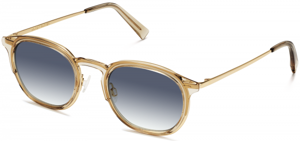 Chloë Sevigny | Warby Parker Tate Nutmeg Crystal with Polished Gold (Sunglasses)