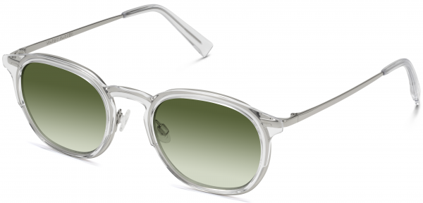 Chloë Sevigny | Warby Parker Tate Tate Crystal with Polished Silver (Sunglasses)